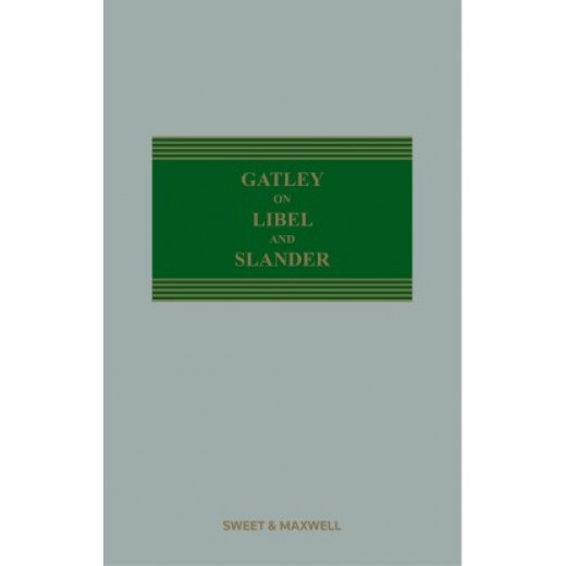 Gatley on Libel and Slander 13th ed